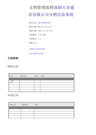 项目文档管理流程
