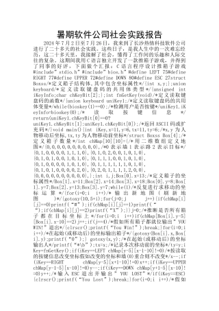 暑期软件公司社会实践报告
