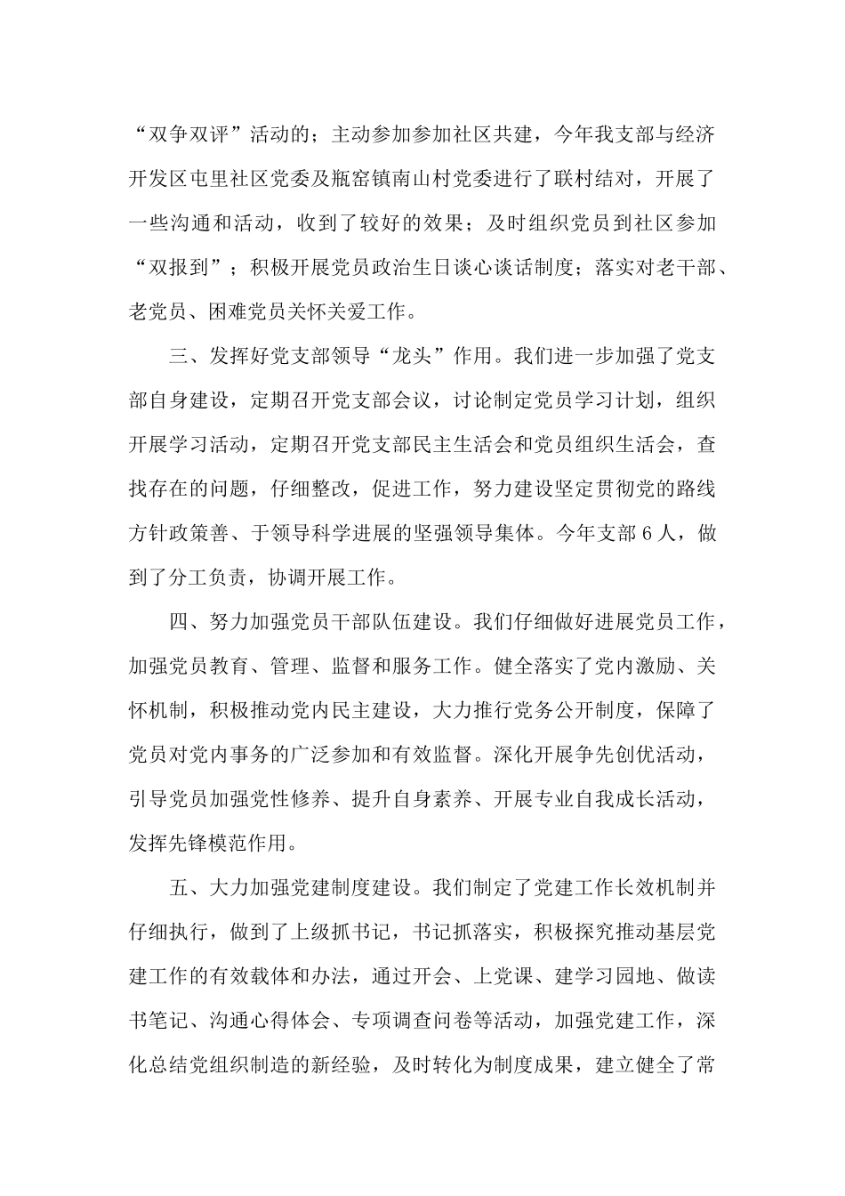 最新党支部书记党建述职报告优选例文_第2页