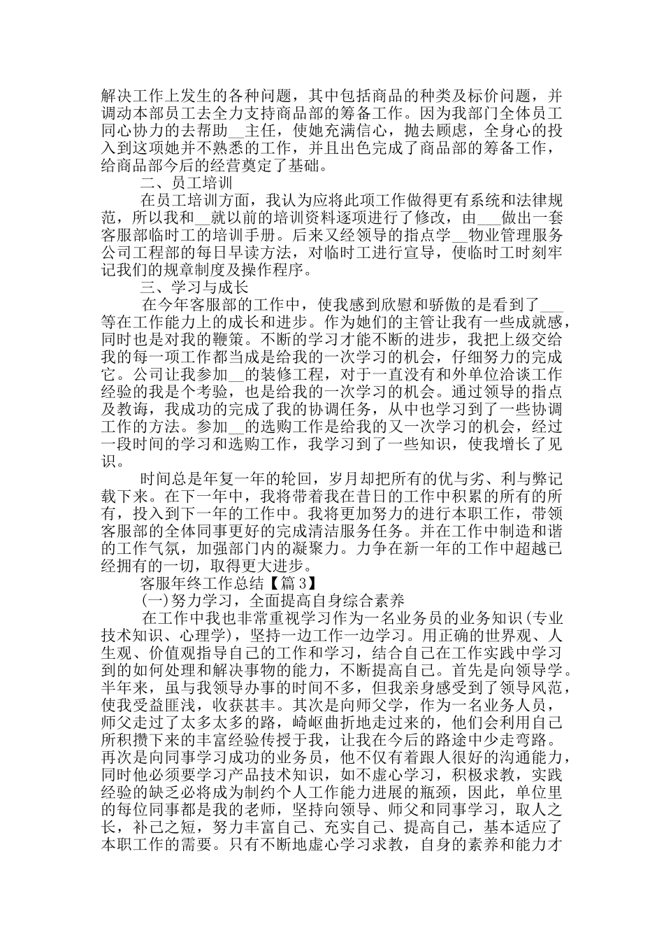 最新客服年终工作总结2024_第2页
