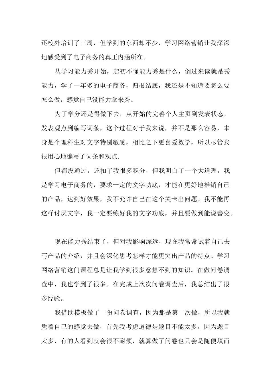 最新网络营销个人工作总结7篇_第3页