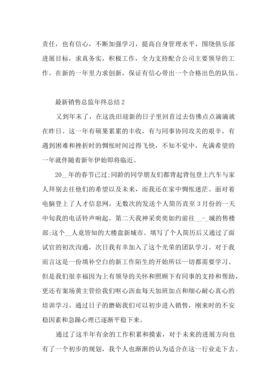 最新销售总监年终总结5篇_第3页