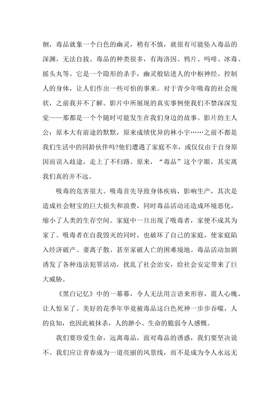 最新黑白记忆观后感600字范文_第3页