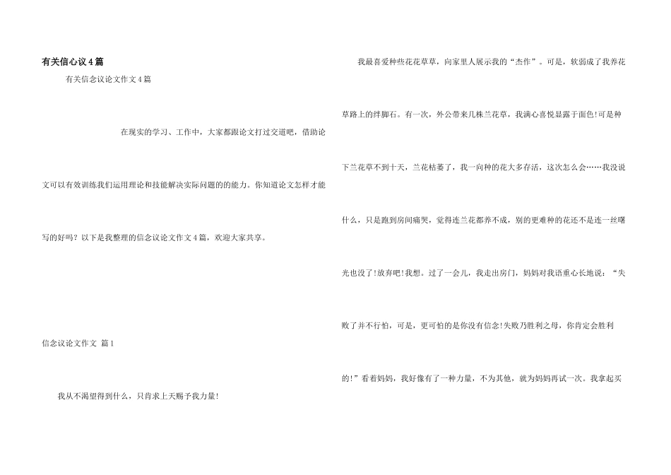 有关信心议4篇_第1页