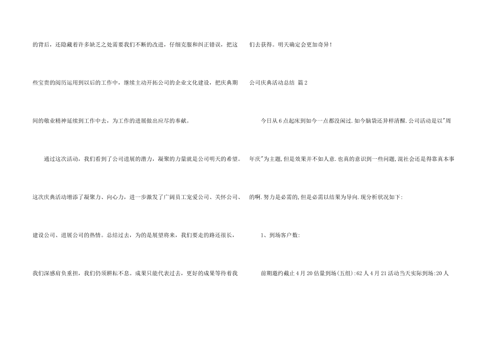 有关公司庆典活动总结3篇_第2页
