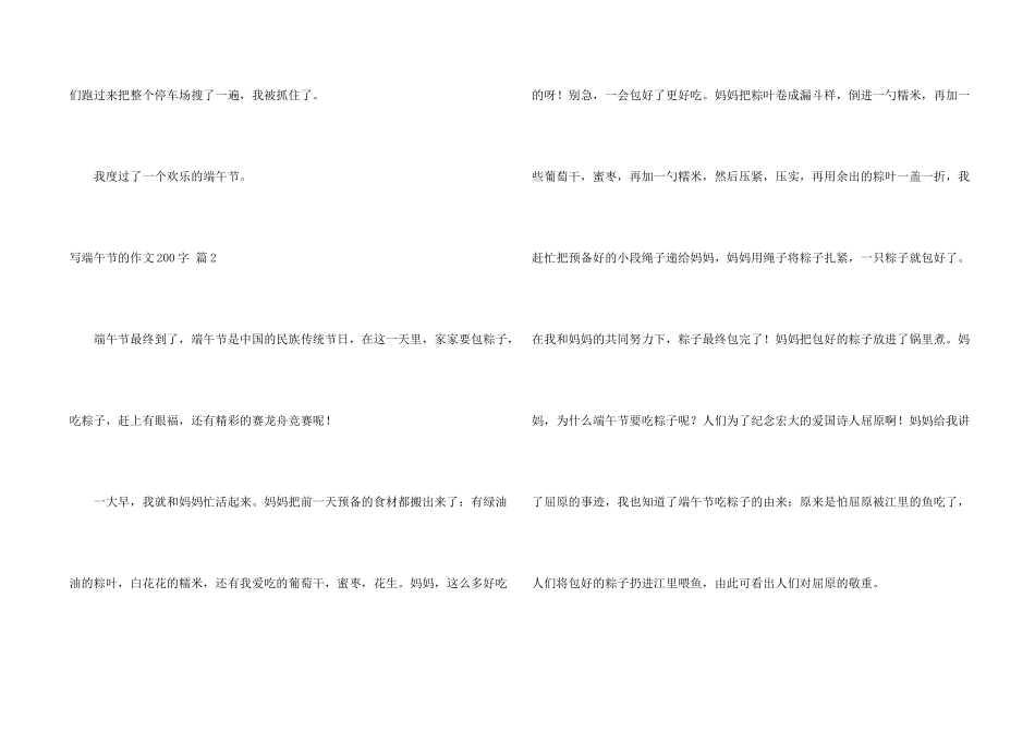 有关写端午节的200字集锦九篇_第2页
