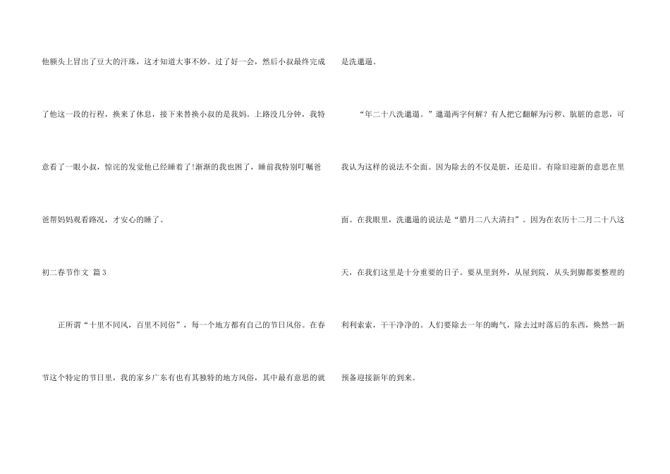 有关初二春节集合5篇_第3页