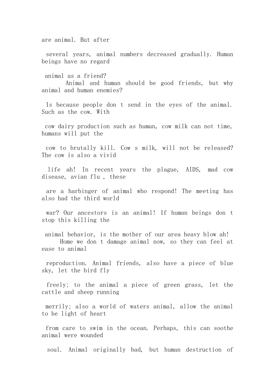 有关动物的英文演讲稿5篇_第3页
