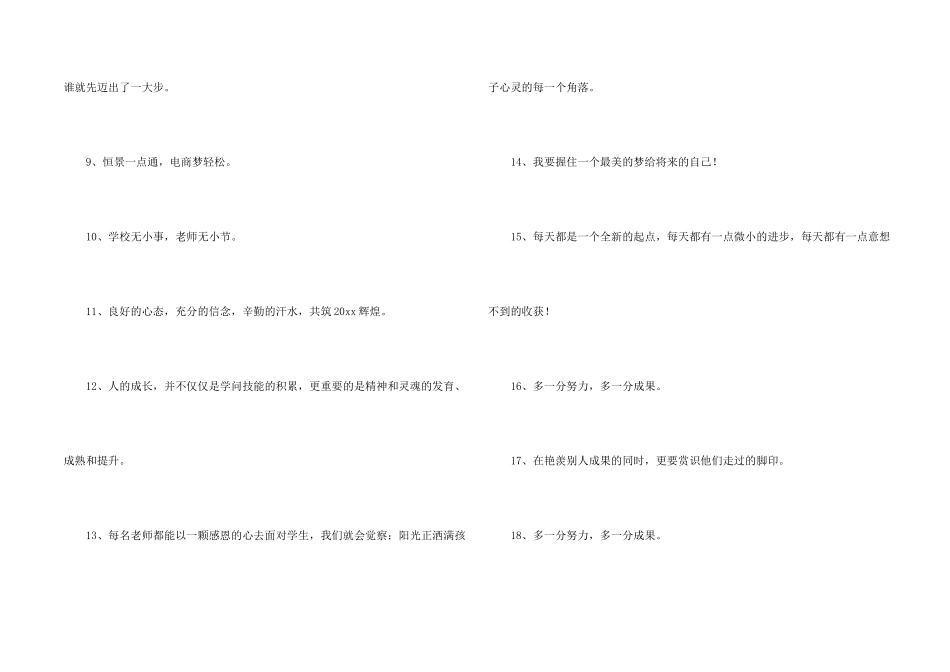 有关励志标语集锦68条_第2页