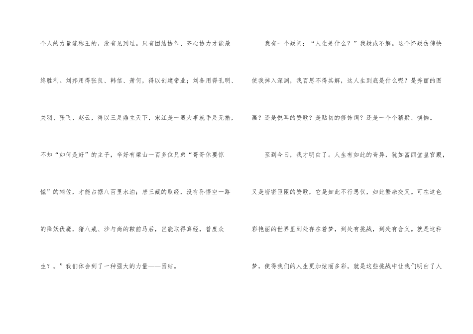 有关团结就是力量演讲稿集锦五篇_第2页