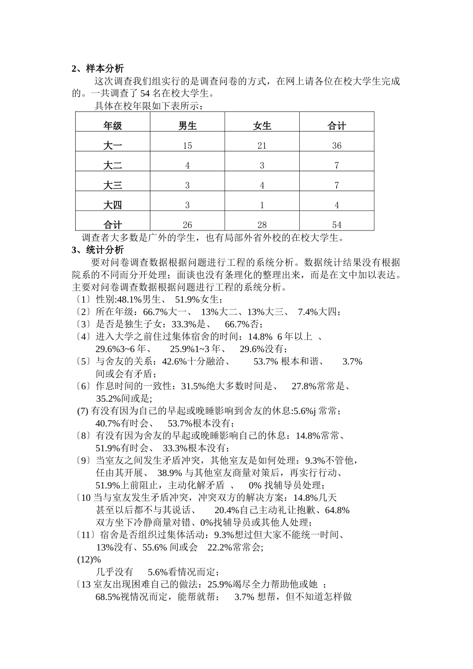 有关大学生宿舍矛盾的成因与应对策略的调研报告_第2页