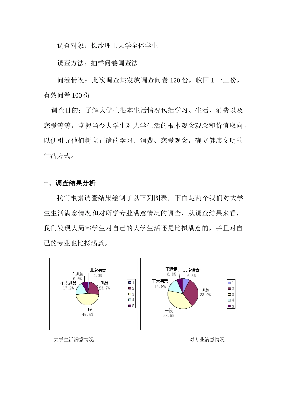 有关大学生生活状况的调查报告_第2页