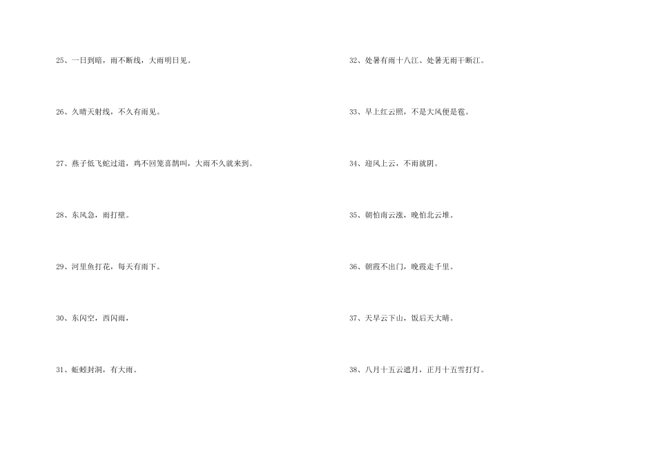 有关天气的谚语集绵_第3页