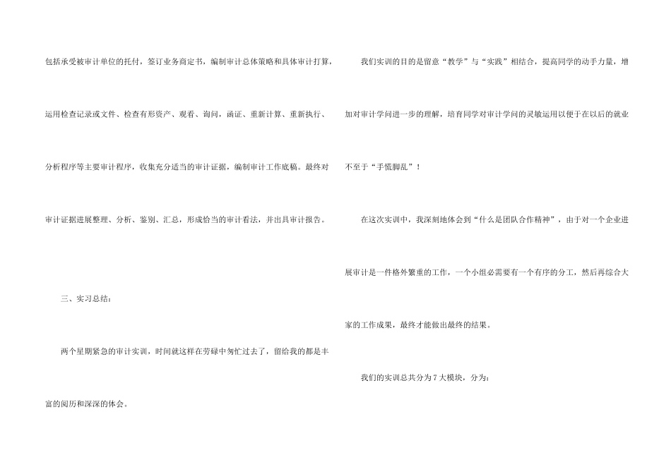 有关审计实习报告（3篇）_第2页