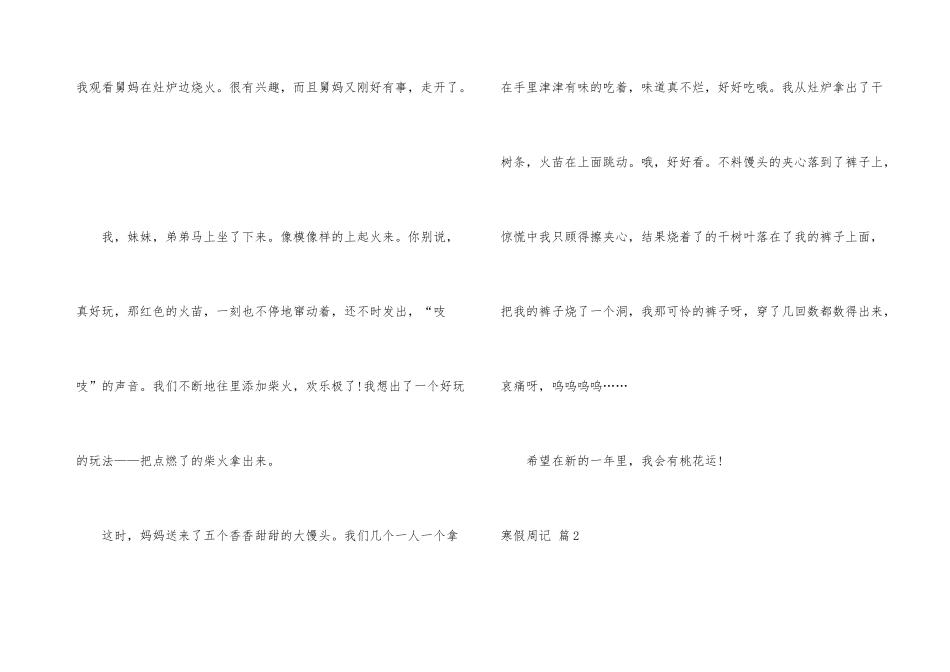 有关寒假周记4篇_第3页