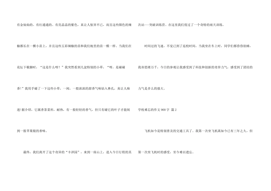 有关小学难忘的900字汇编5篇_第3页