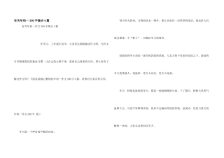 有关年初一300字集合4篇