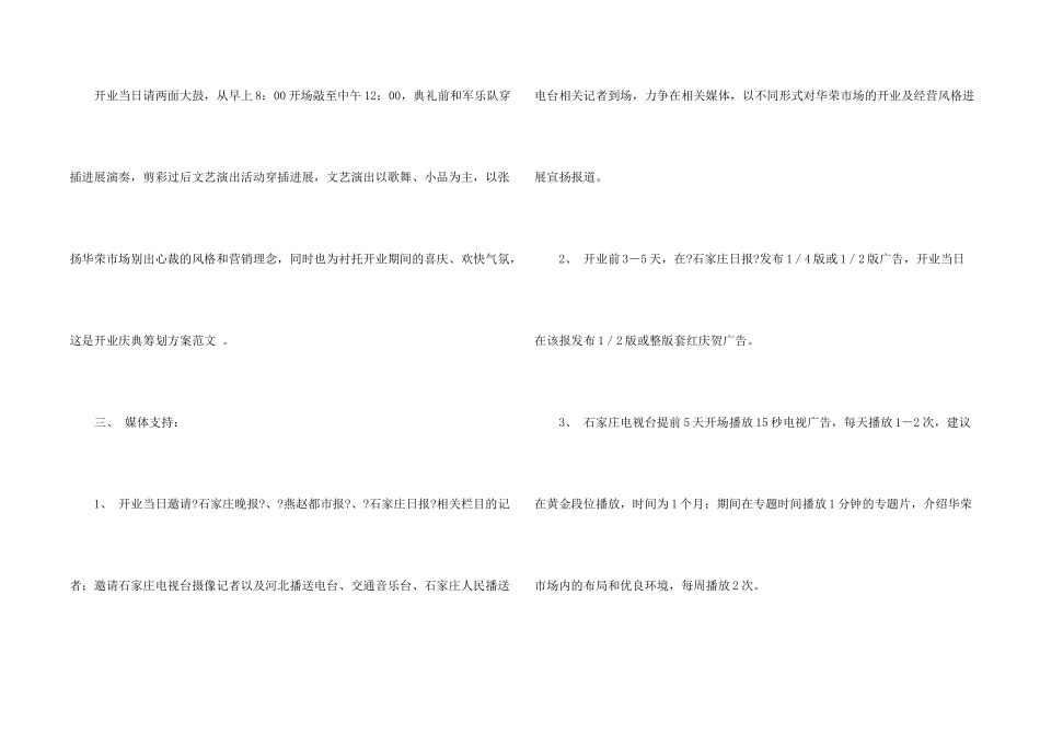 有关开业庆典策划方案合集5篇_第2页