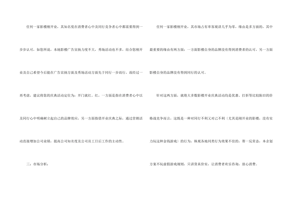 有关开业庆典策划方案模板集合八篇_第2页