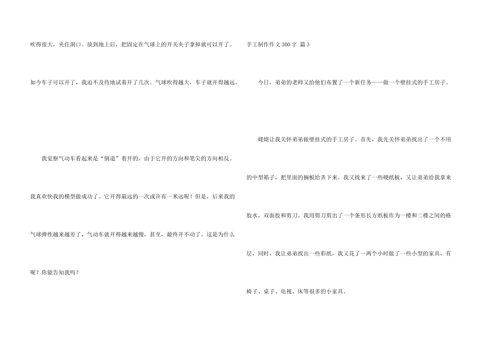有关手工制作300字集锦10篇_第3页