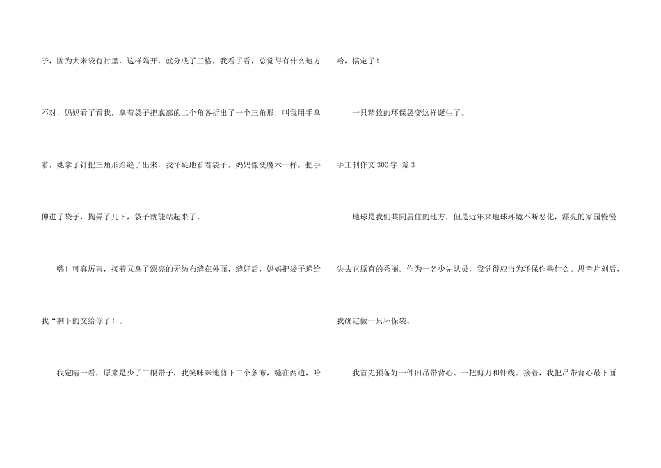 有关手工制300字汇总9篇_第3页