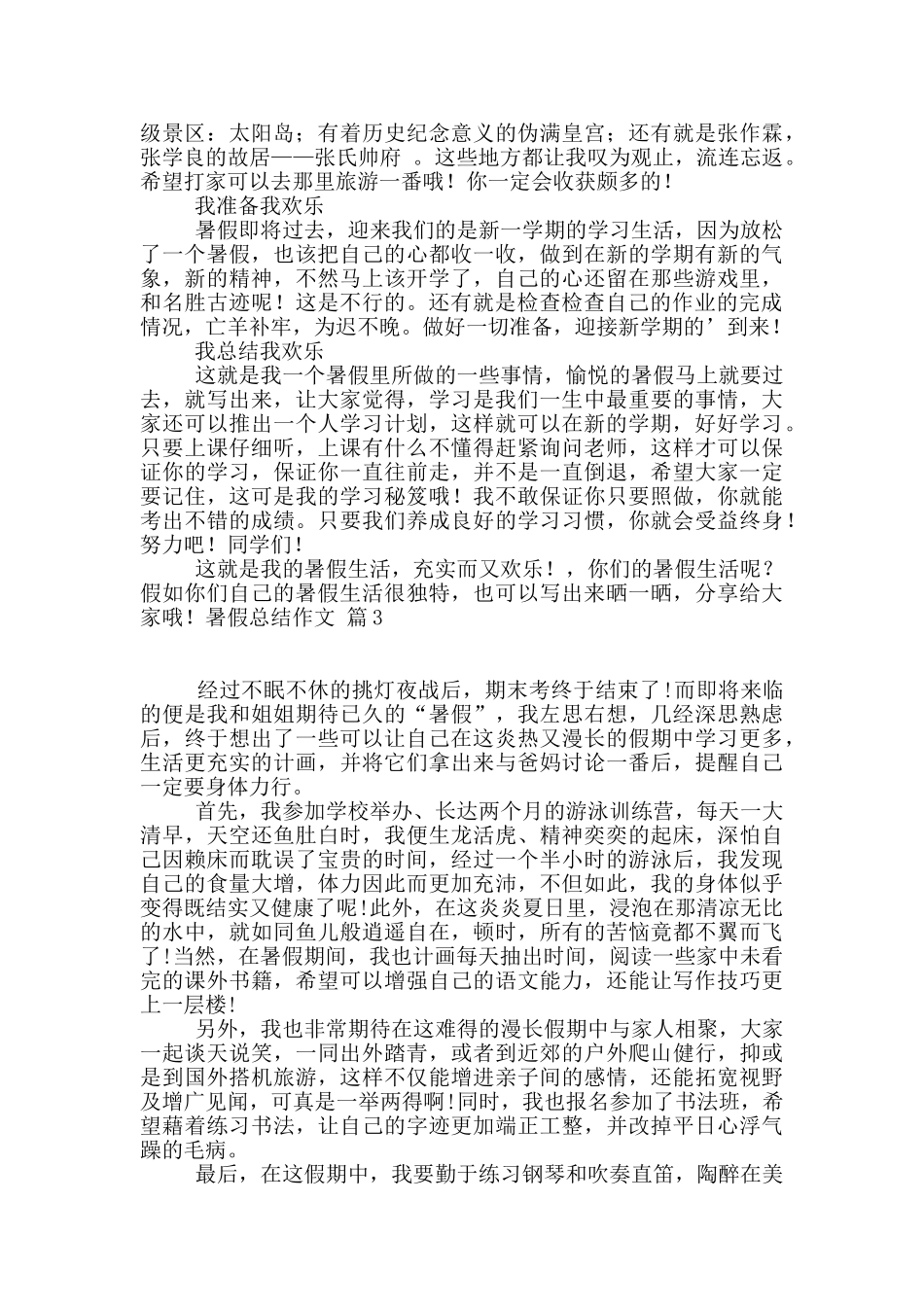 有关暑假总结作文4篇_第2页