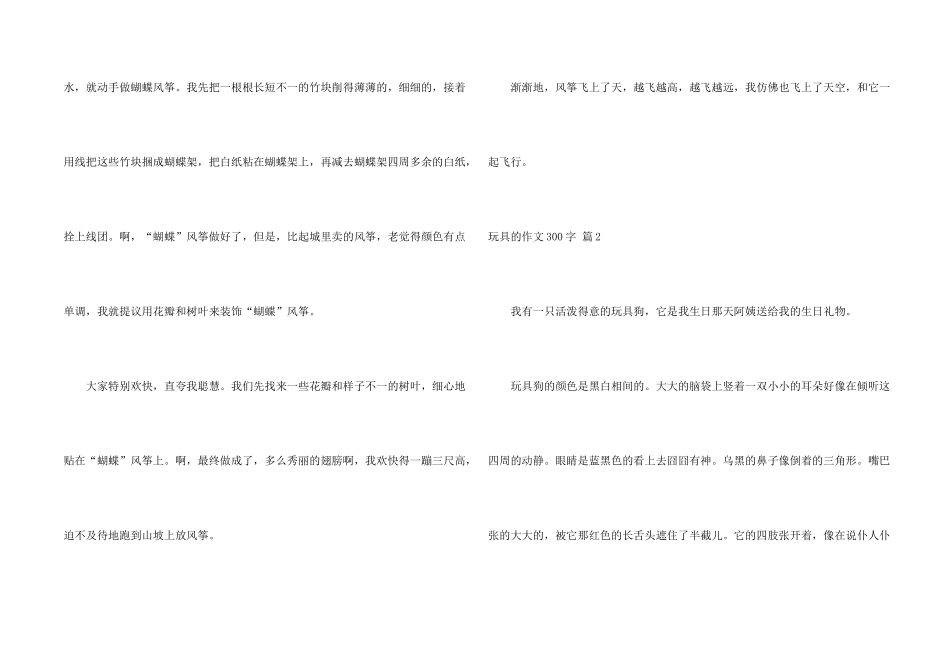 有关玩具的300字3篇_第2页