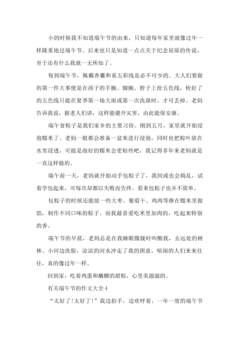有关端午节的作文大全5篇_第3页
