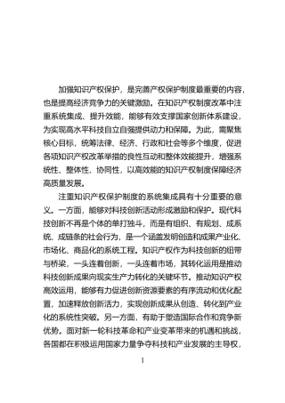 系统集成提升知识产权保护效能