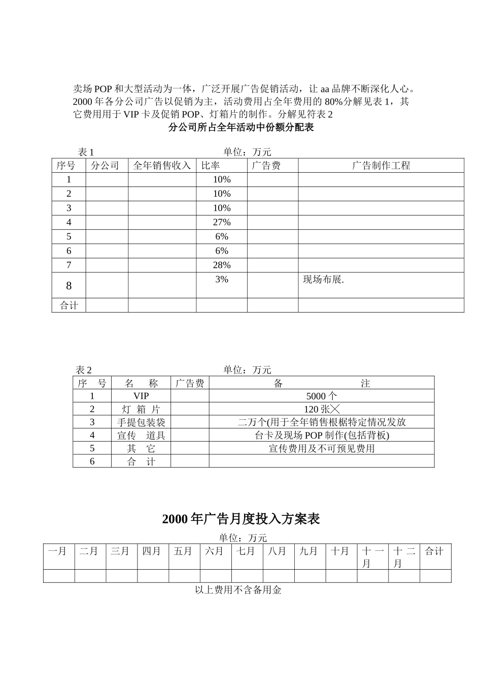 服装企业营销策划书_第3页