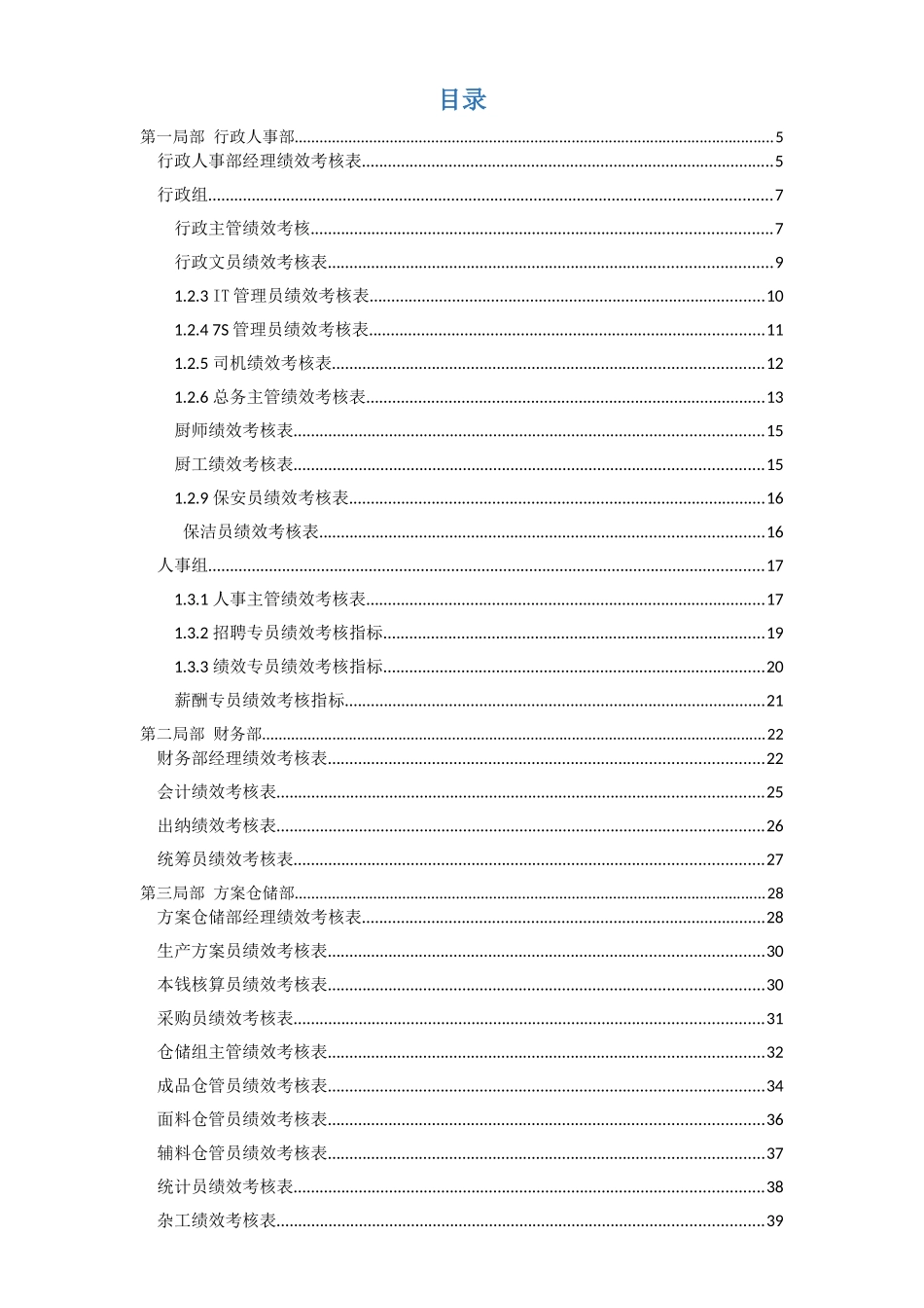 服装行业绩效考核表全集_第3页