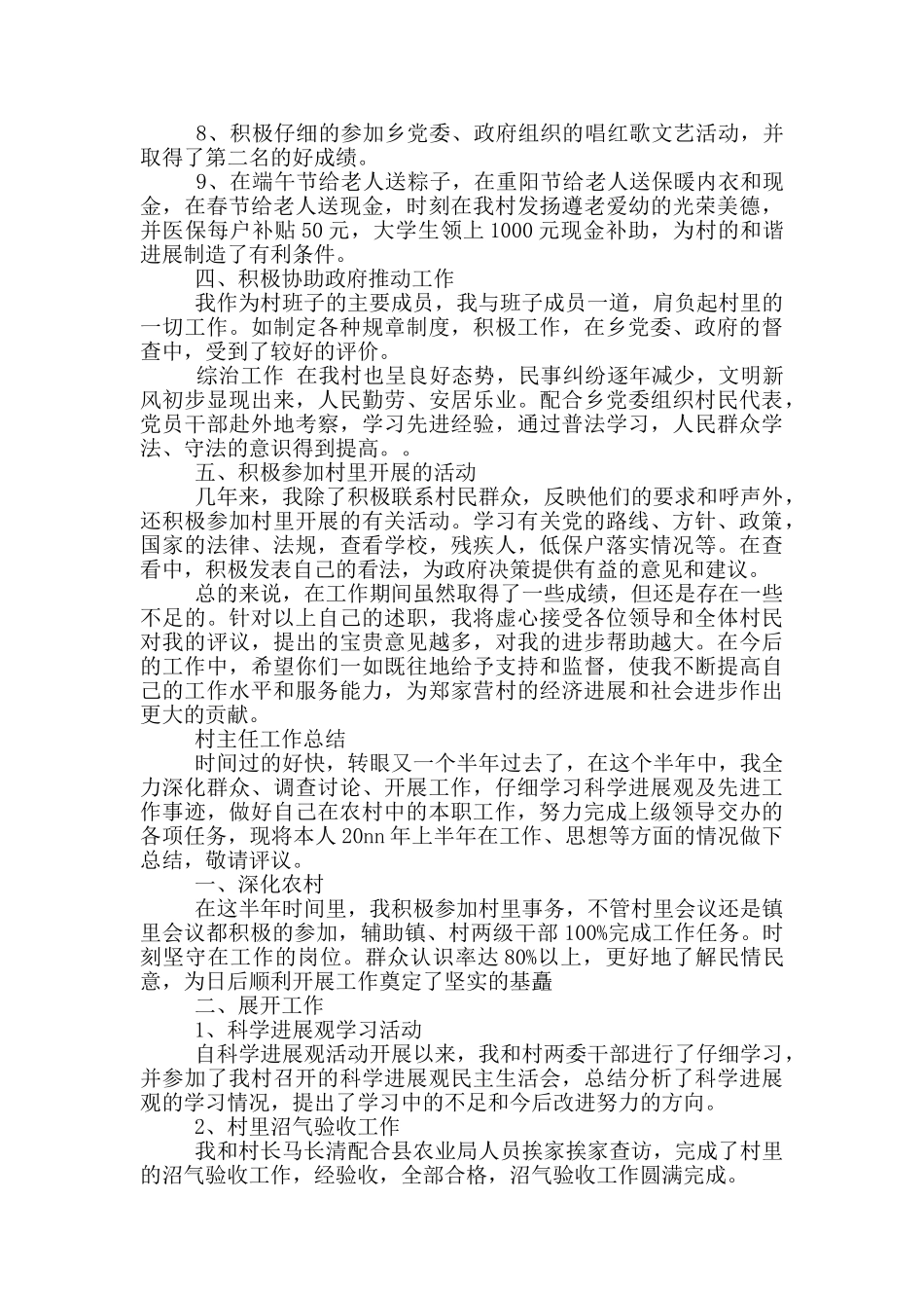 村主任工作总结_第2页