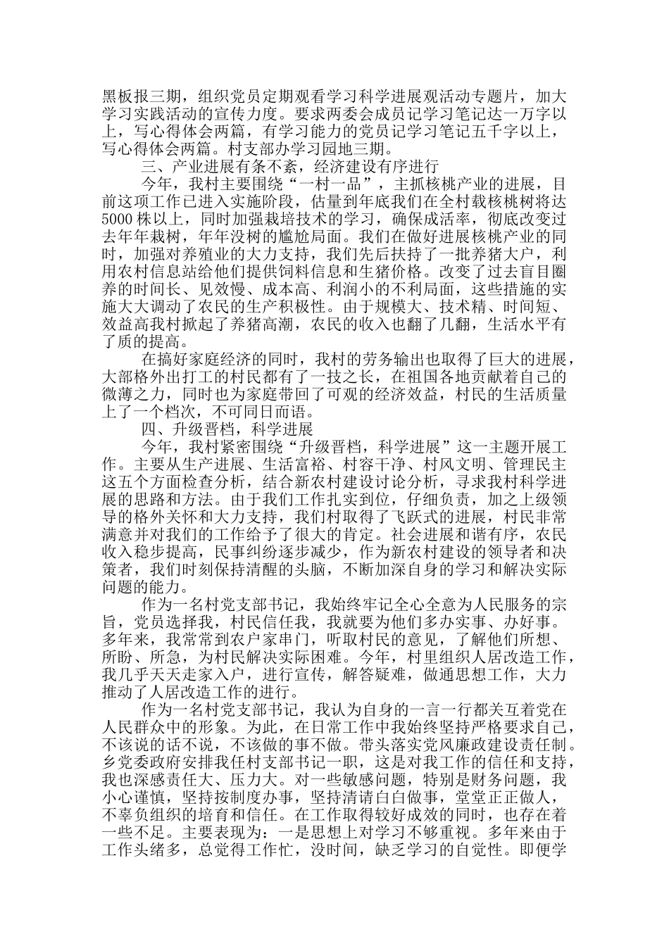 村党建工作述职报告_第3页