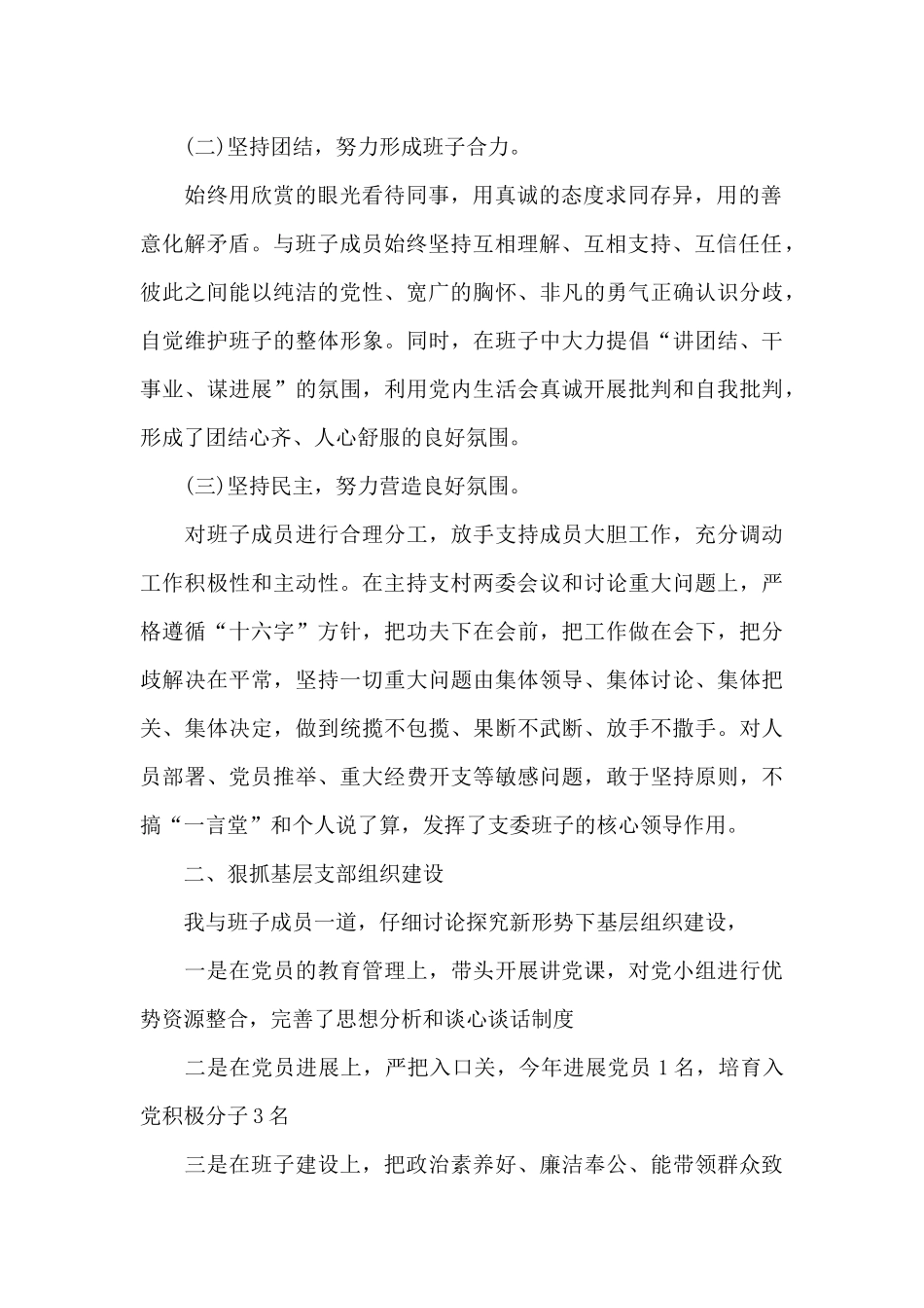 村党支部书记2024年抓党建工作述职报告_第2页