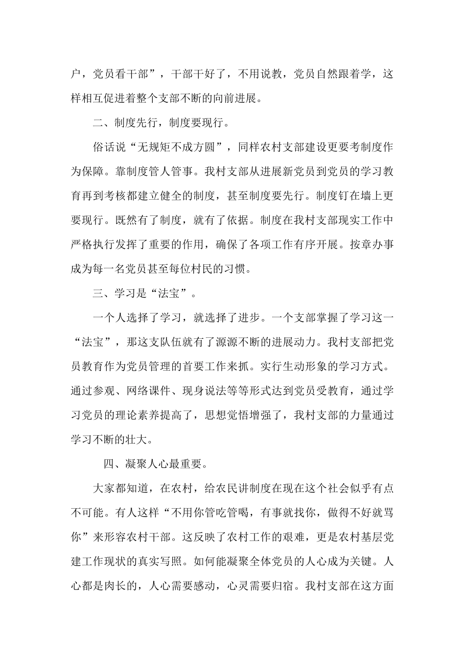 村党支部书记发言稿多篇素材_第2页