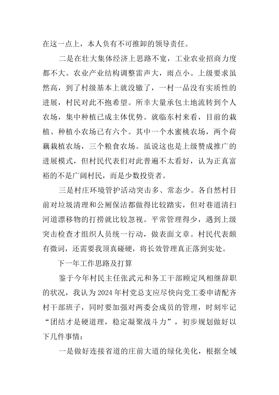 村党组织书记述职报告范文_第3页