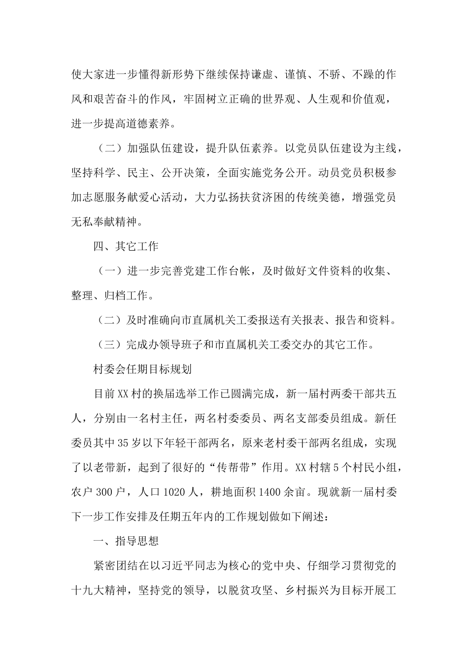 村委会任期目标规划_第3页