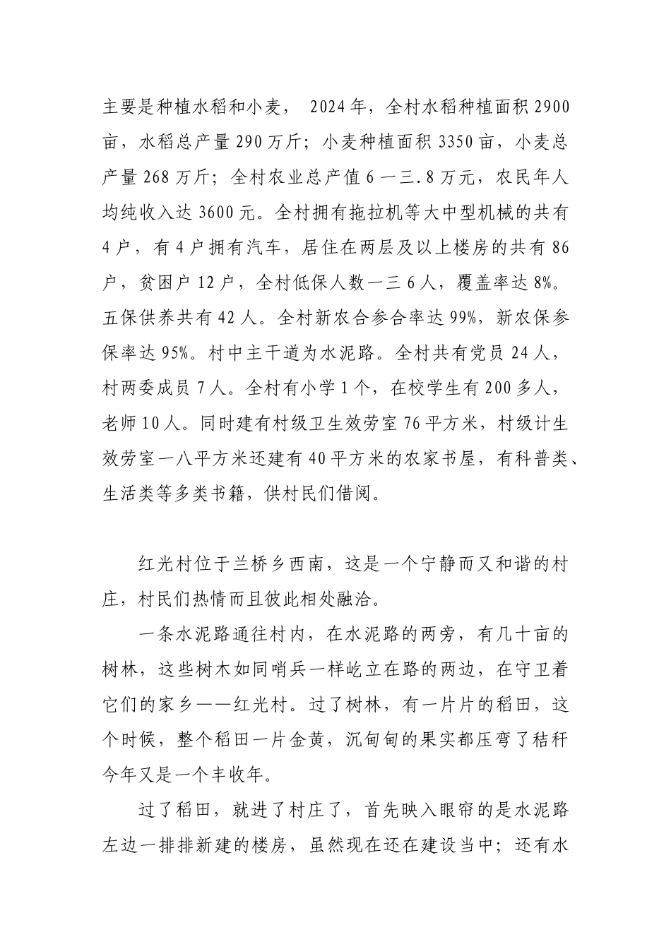 某乡村情调查报告_第2页