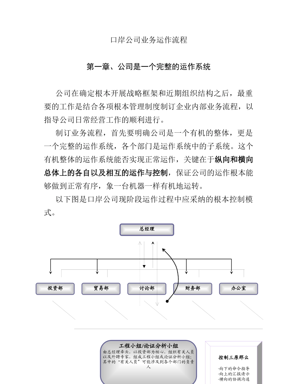 某公司业务运作流程_第1页