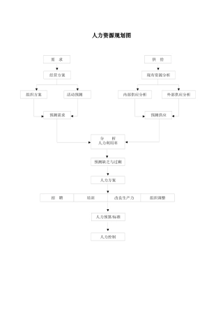 某公司人力资源规划流程图