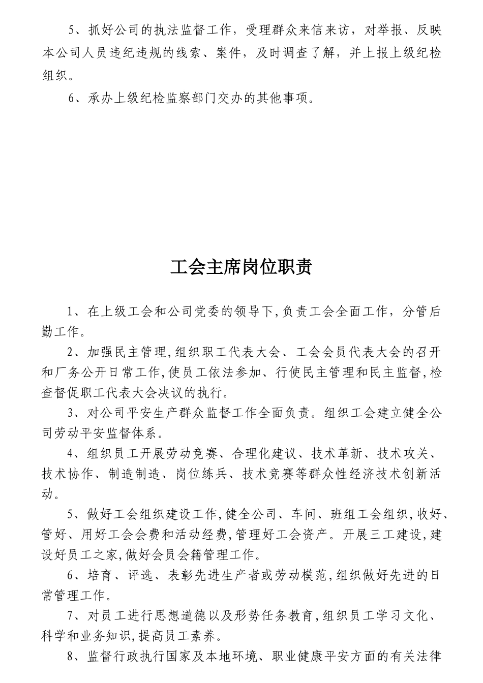 某公司岗位说明书及岗位职责概述_第3页