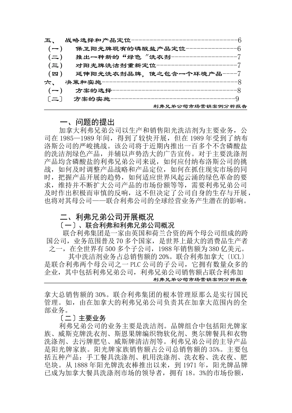 某公司市场营销案例分析报告讲义_第2页
