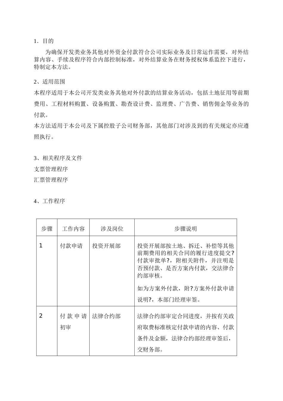 某公司开发业务其他付款管理程序_第2页