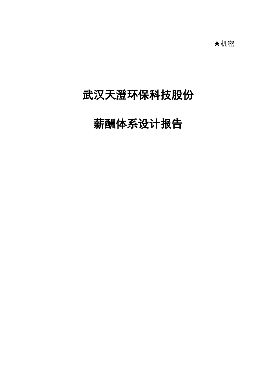 某公司薪酬环保科技管理报告_第1页