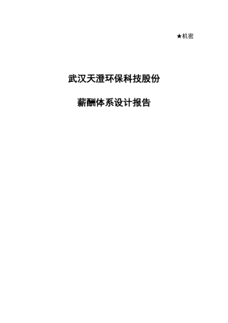 某公司薪酬环保科技管理报告
