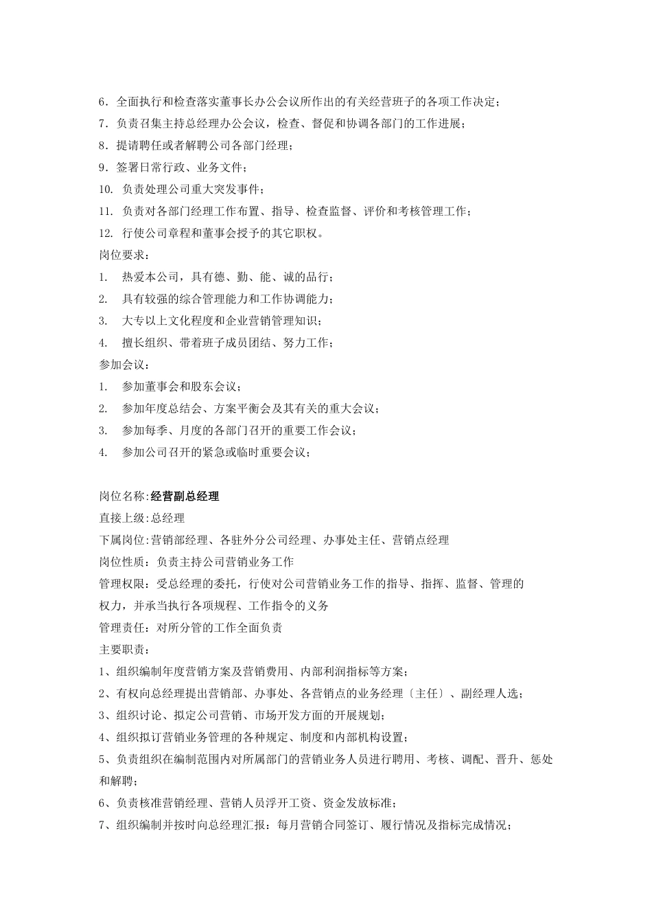 某公司近50个岗位岗位说明书_第2页