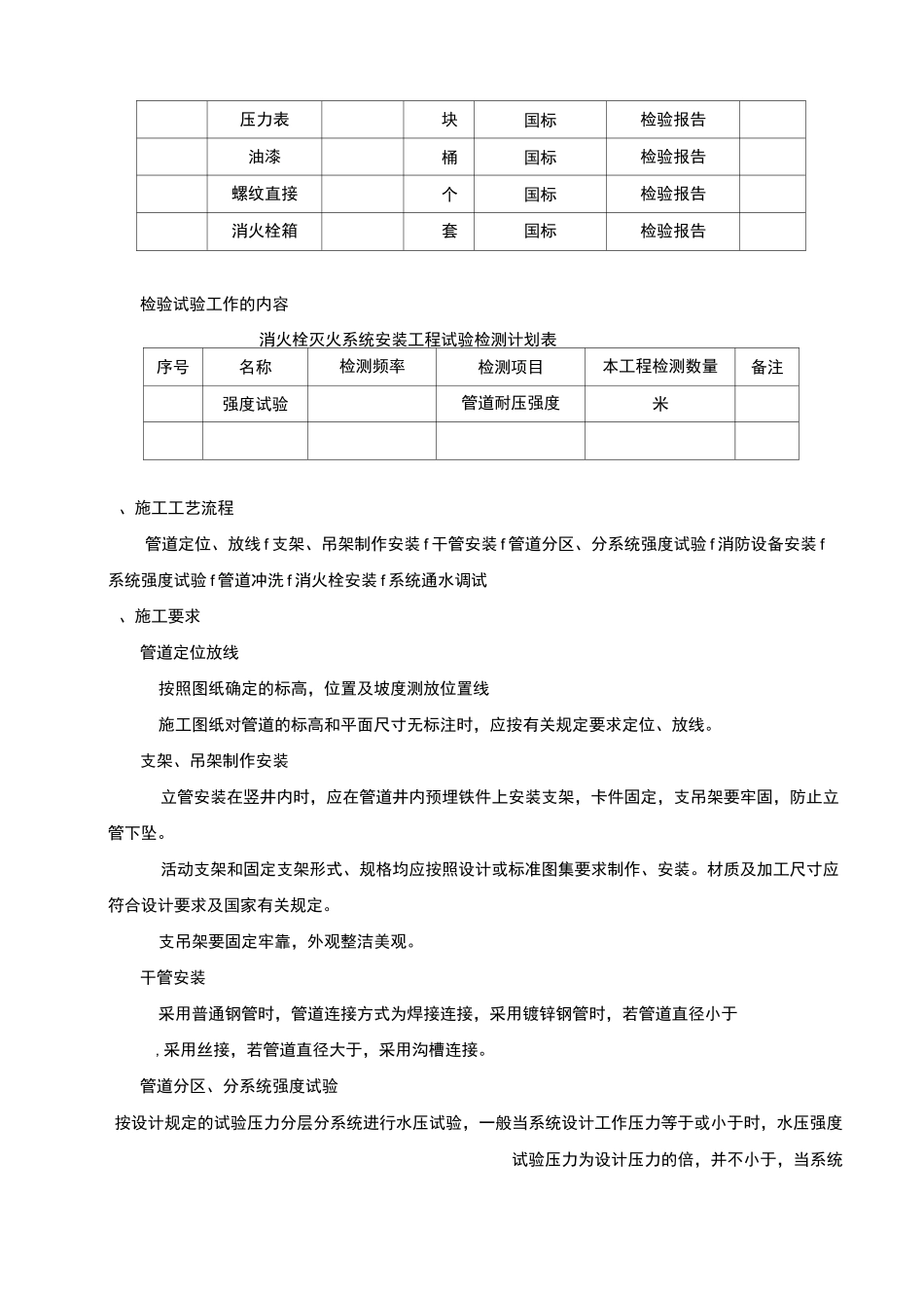 20消火栓灭火系统安装作业指导书_第2页