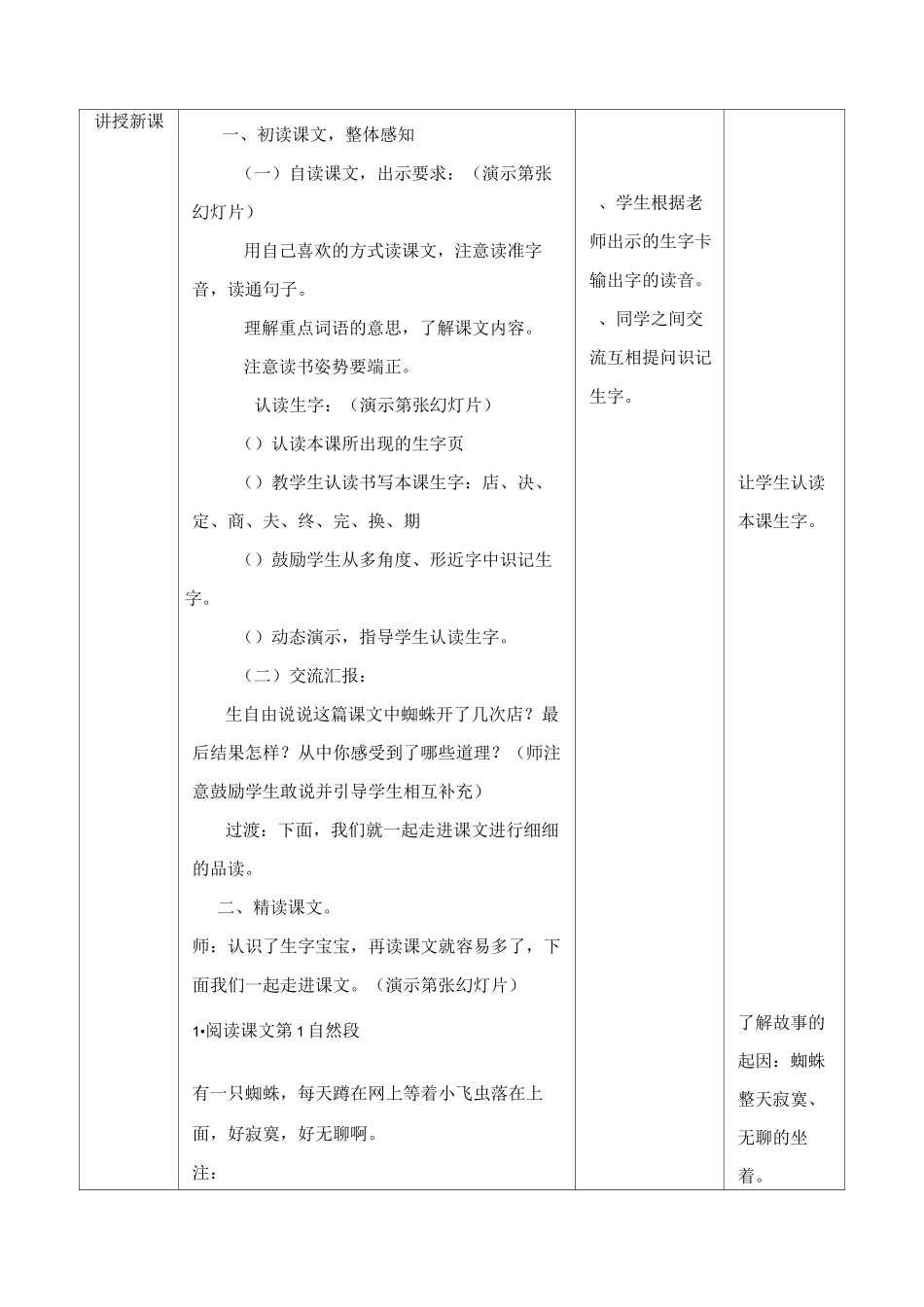 部编人教版小学语文二年级下册蜘蛛开店教案1_第2页