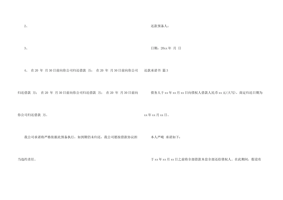 有关还款承诺书集合5篇_第3页