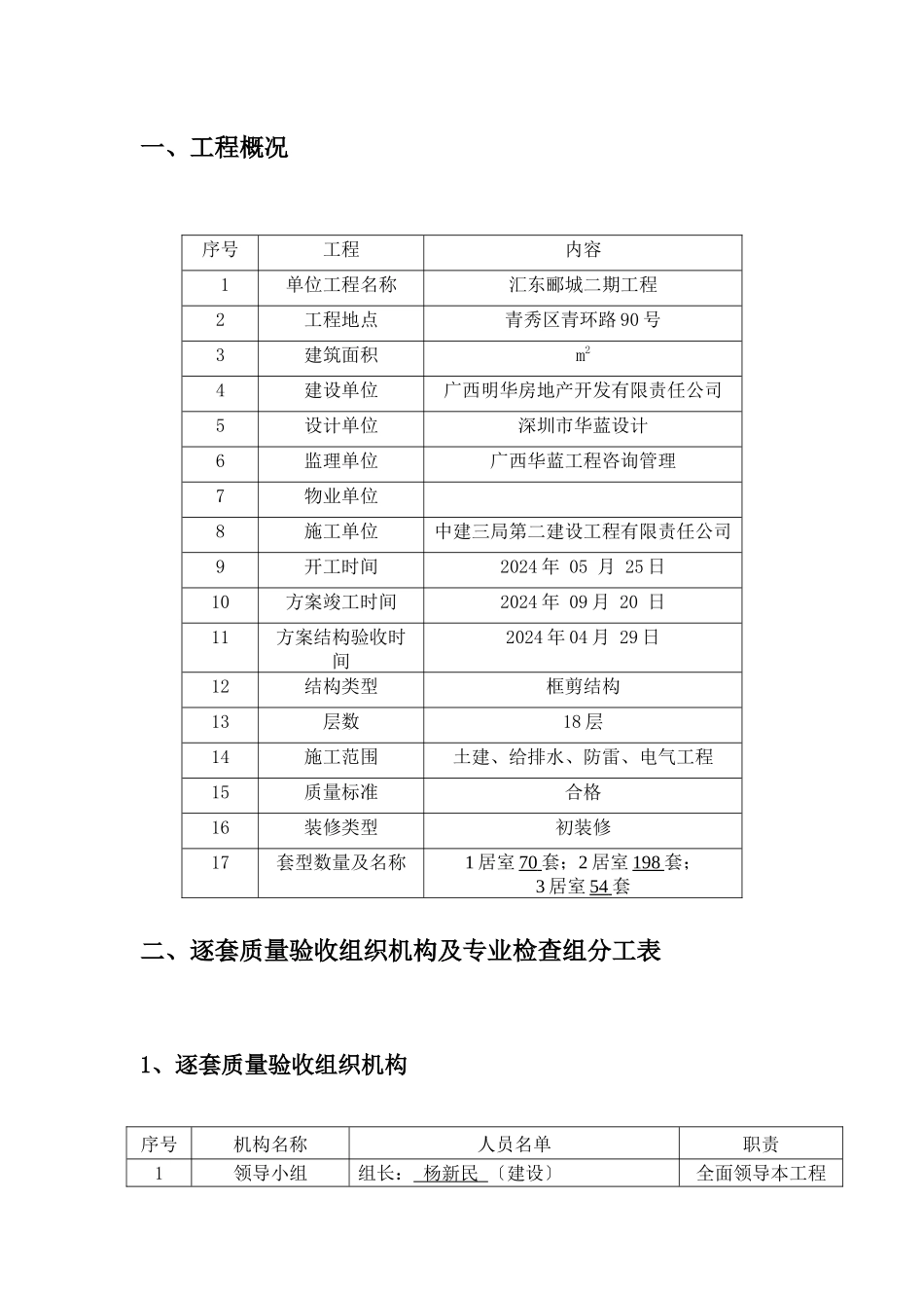 某单位工程质量逐套验收实施方案_第2页